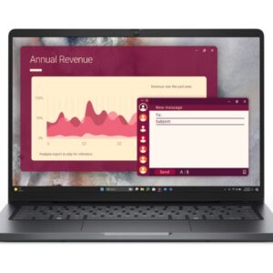 Dell Pro 14 PC14250, Intel Ultra 5 235U vPro, 14, FHD+, 16 GB DDR5, 512GB M.2, Ubuntu, Integrated Intel graphics, FHD HDR+ IR Cam, Wi-Fi 6E, Platinum silve